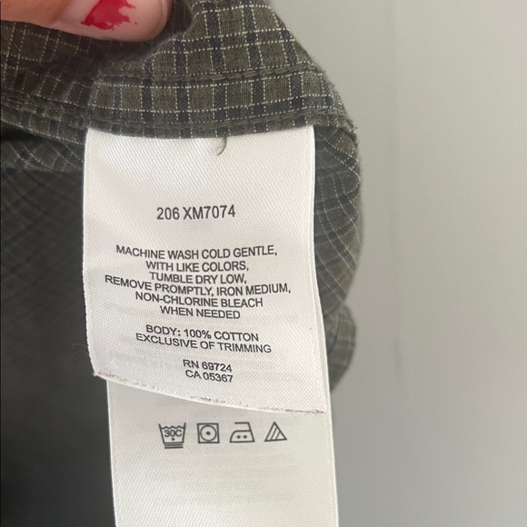 Columbia Men's Dark Olive Casual Shirt Size Medium - Picture 3 of 8